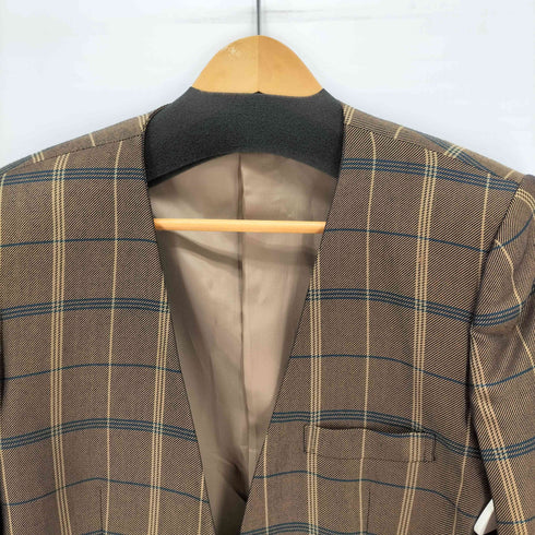 バーバリーズ BURBERRYS ウールシルク混紡 ノーカラージャケット レディース  13BR